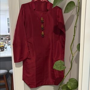 Elegant Red Women's Top